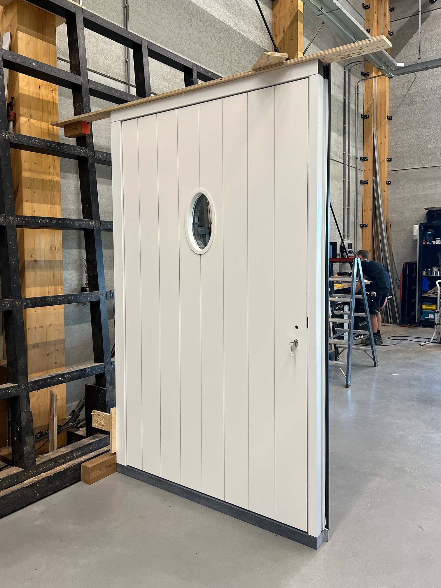 Witte taatsdeur binnenzijde klassieke stijl