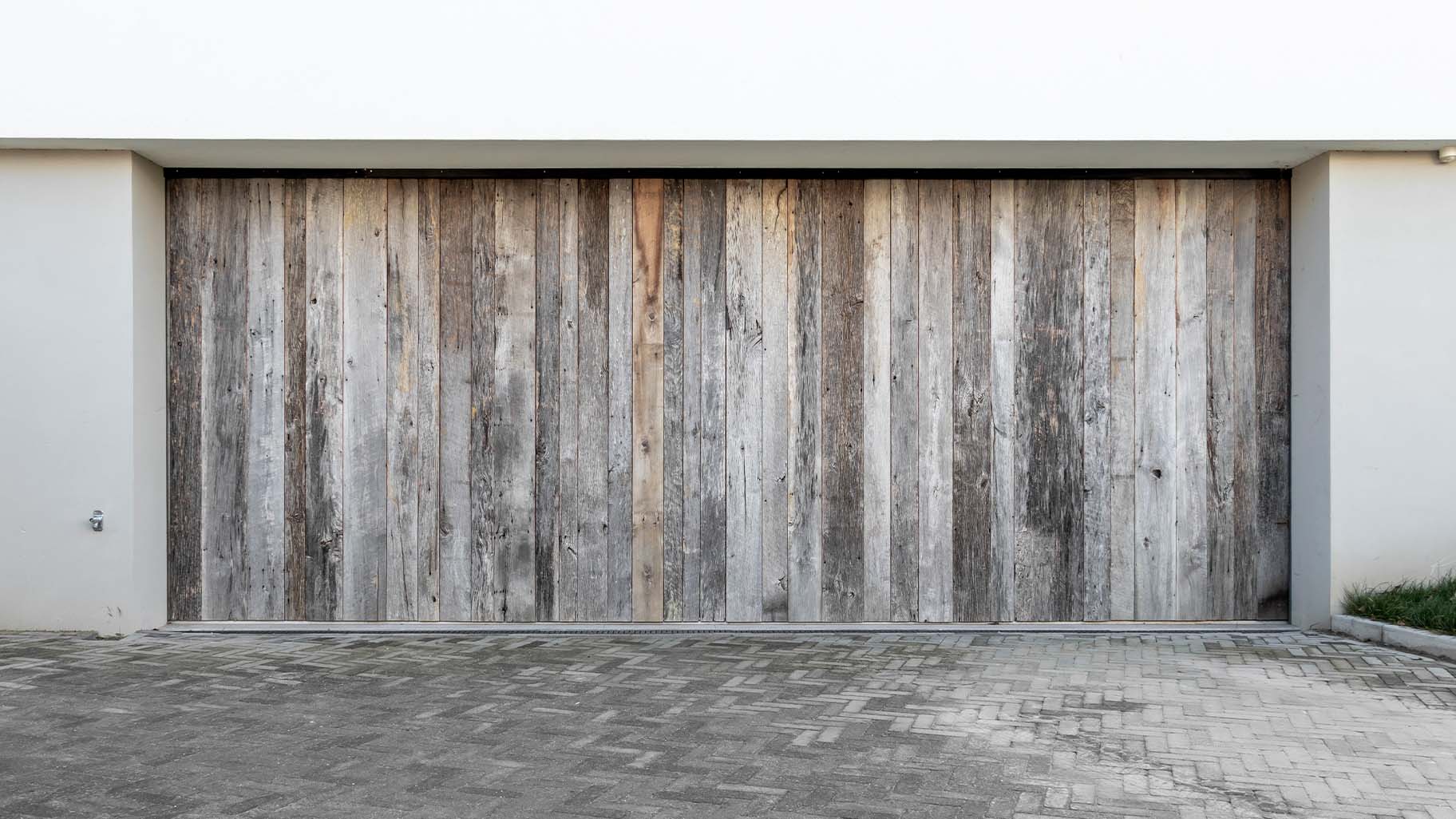 Dubbele zijwaartse garagedeur