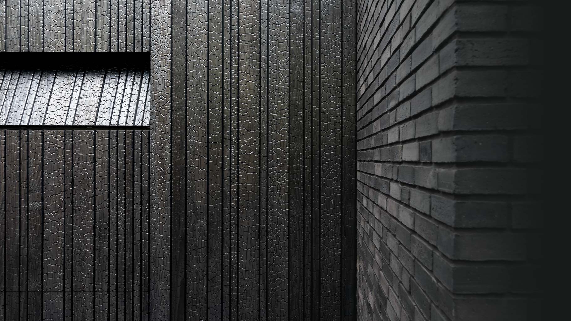 Shou sugi ban garagedeur