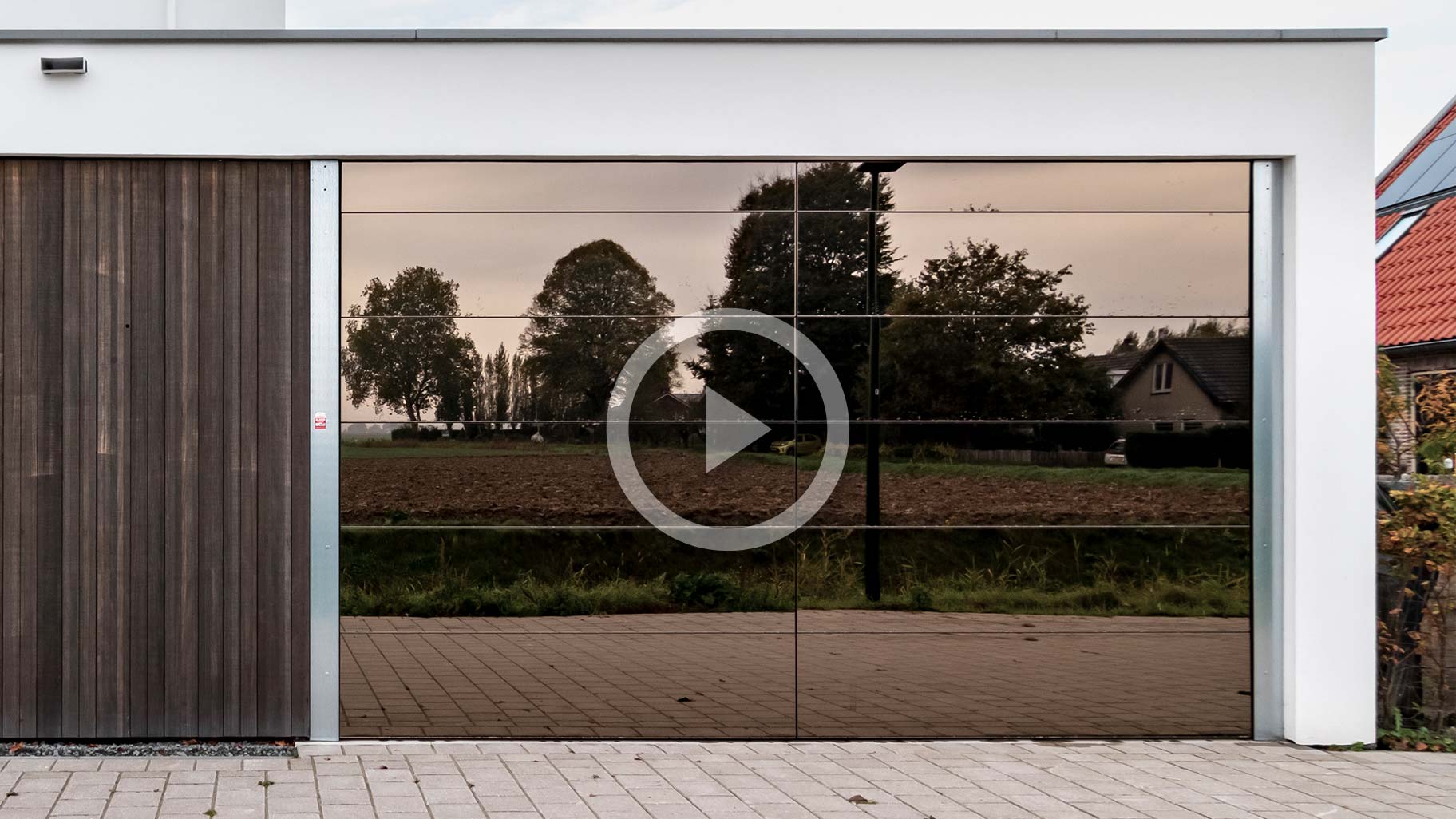 Video mirror garage door Different Doors