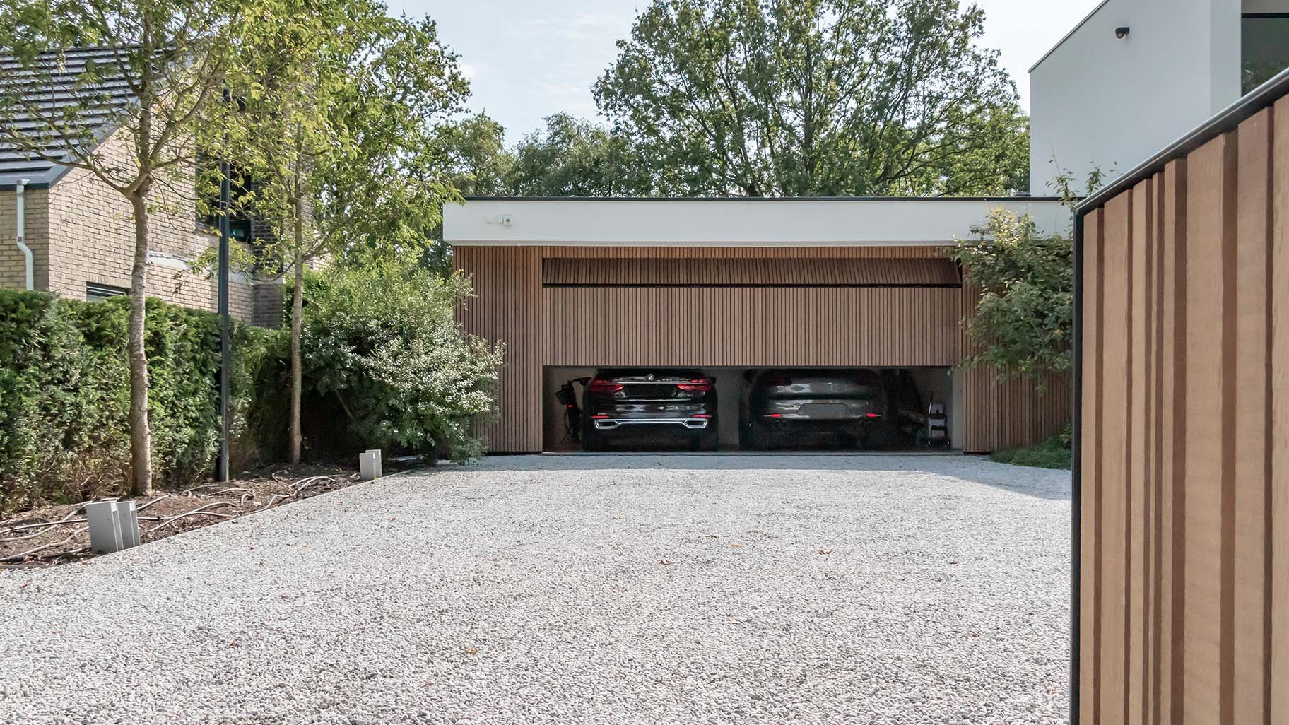 Houten-garagedeur